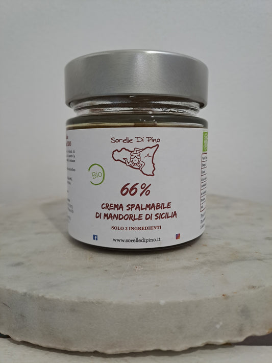 Crema spalmabile di Mandorle 66% Bio